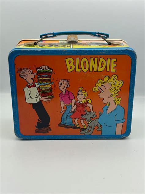 blondie metal lunch box|Blondie/Dagwood Metal lunch box 1969 Excellent .